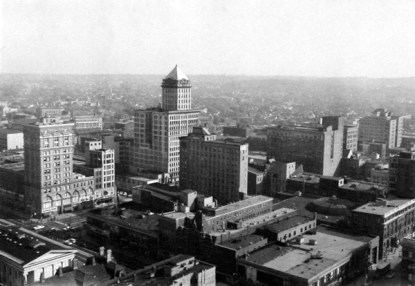 Black & White aerial photo of Dayton