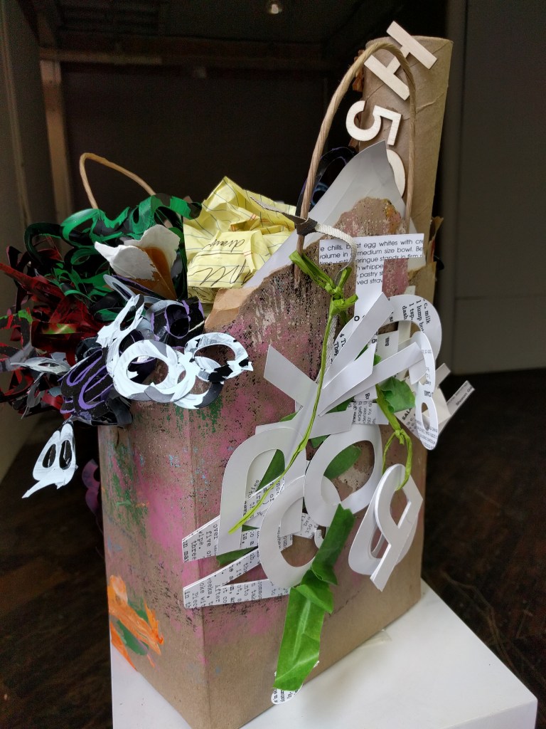 Amy's gift View 2, 2014, what Amy threw away.