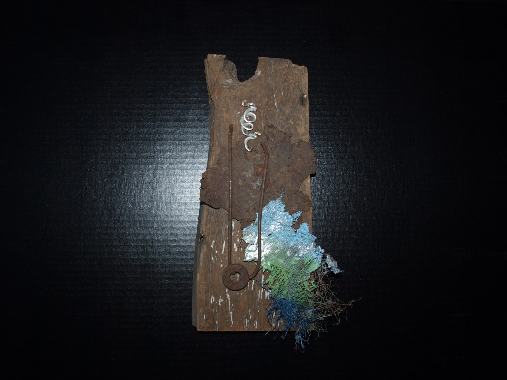 View of East Second St., 2013, Found materials
